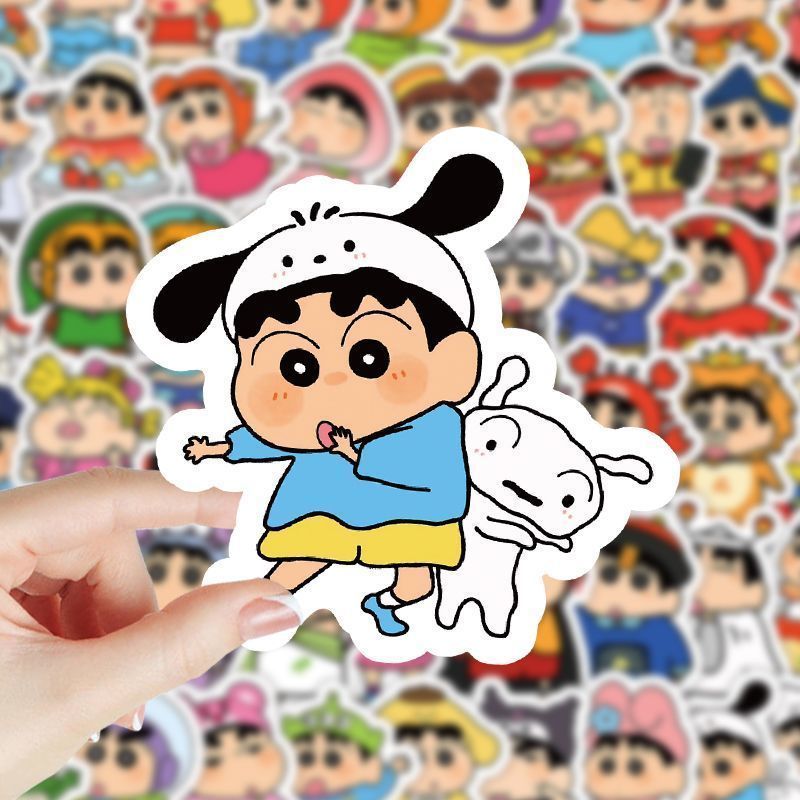 Cardstock Paper Pack - Crayon Shin-chan Cartoon Niedliche 100-teilige Aufkleber