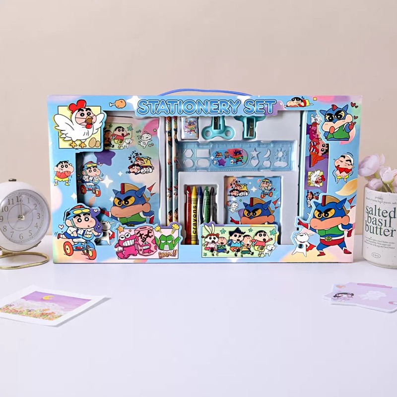 Ideal Stationery & Office Supply - Crayon ShinChans Niedliches Cartoon-Schreibwarenset Exquisite Geschenke