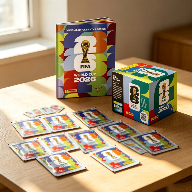 Cardstock Paper Pack - Panini 2026 Internationales Fußballturnier Sammelsticker-Set, Komplettbox