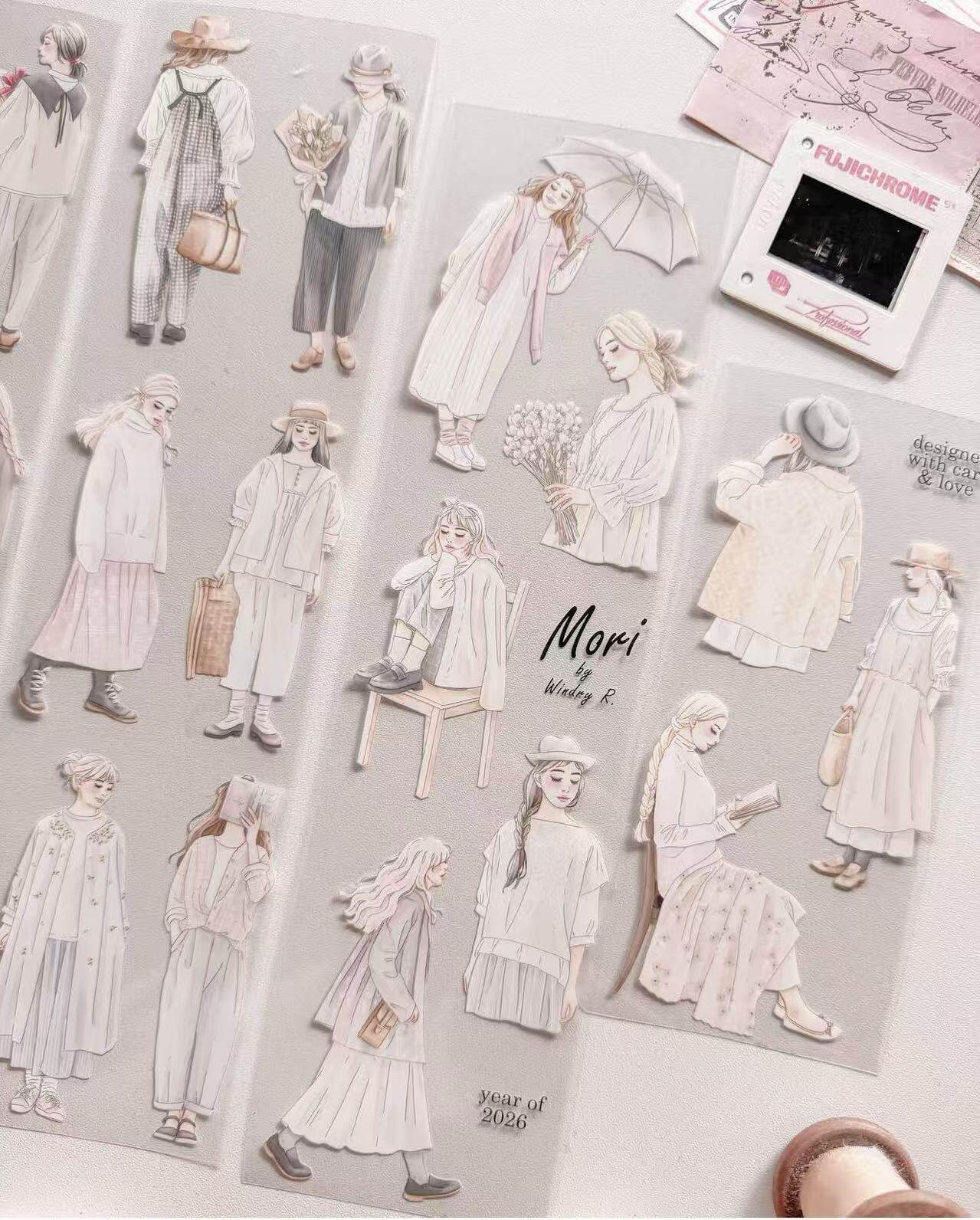 Washi Tape Set - 1 Rolle Listenida X Windry Monoch