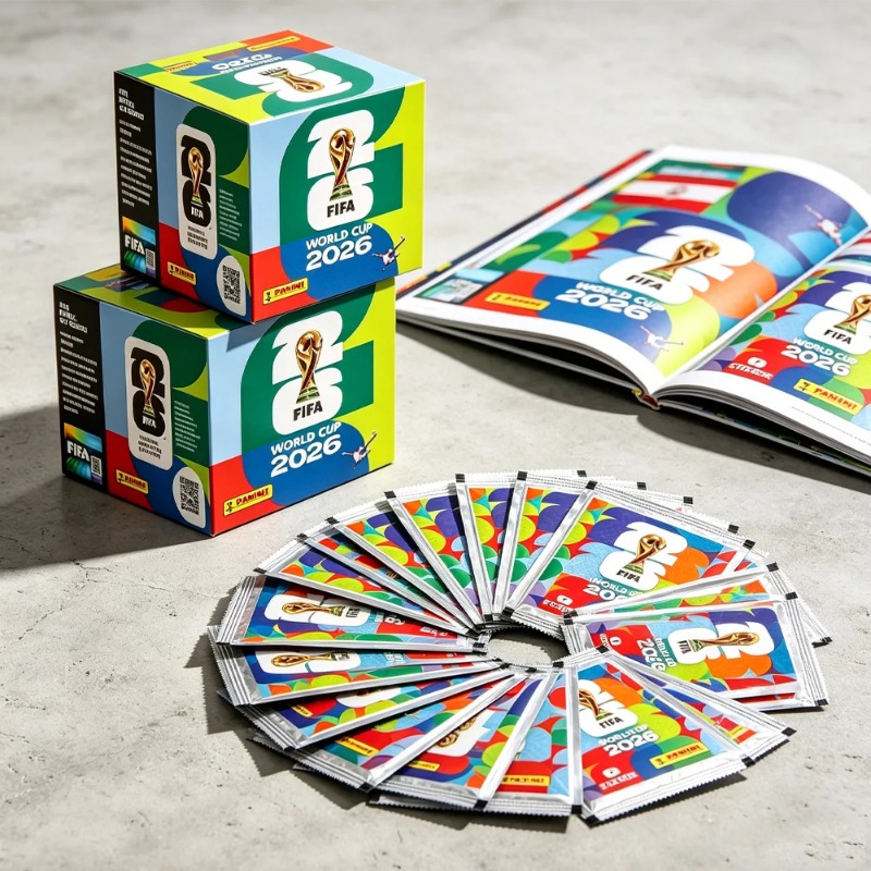 Cardstock Paper Pack - Auf Lager: 2026 FIFA-WM-Aufkleberpaket, Panini Fußballkarten-Sammlung,