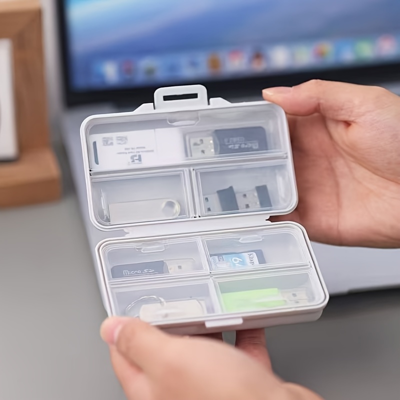 Stationery And Office Supply Stores - 1 Stück USB-Aufbewahrungsbox mit Fächern und