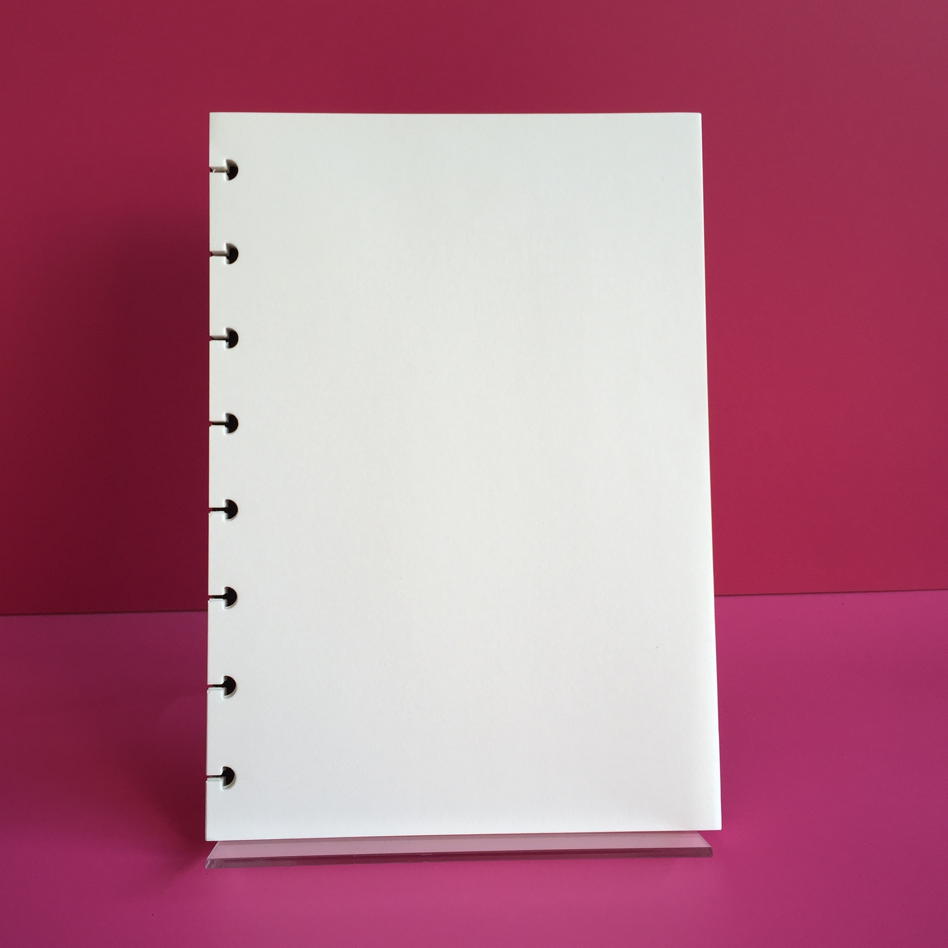 Notebook Dotted A5 - A5-Innenseite, blanko/horizontale Linie/Punktmatrix/gestipptes Gitter, Pilzloch-Notizblock, Nachfüllung