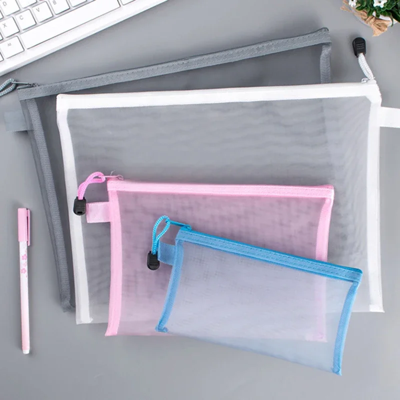 Portfolio Folder Zip - 1Pcs A4/A5/A6 Mesh Mäppchen Klare Dokument