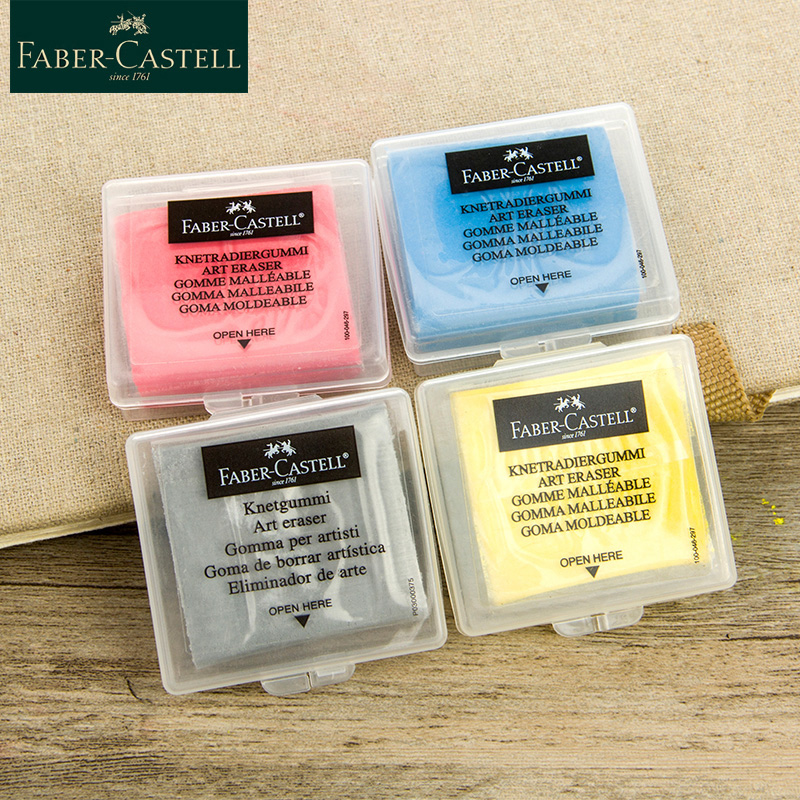 Rubber Eraser Kneaded - Faber-Castell Plastizitätsgummi, weicher Kunst-Radiergummi, abwischbares Highlight,