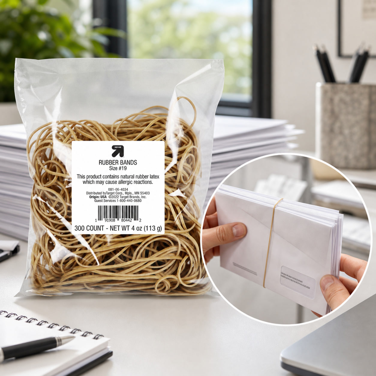 900 Stück hellbraune Gummibänd – Tan Stationery & Office Supply Bewertung und Preis