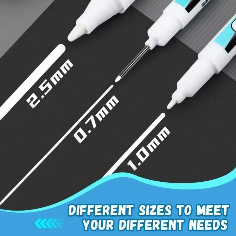0,7/1,0/2,5 mm weiße Permanent – Stationery Supply Bewertung und Preis