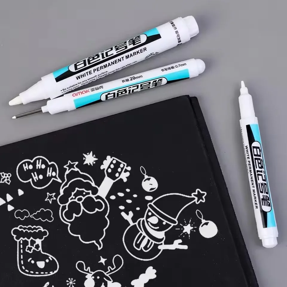 0,7/1,0/2,5 mm weiße Permanent – Stationery Supply Bewertung und Preis