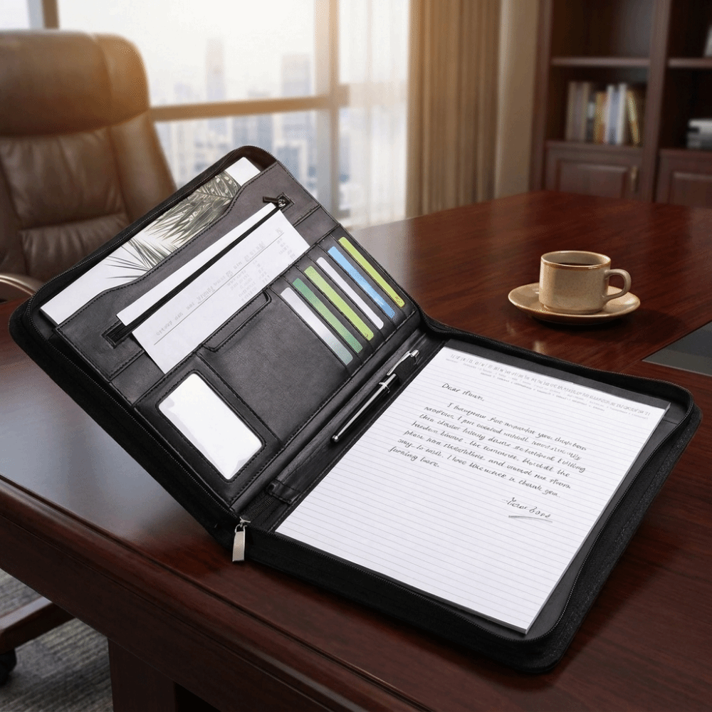 Bürobedarf A4 PU-Dokumentenmap – Portfolio Folder Zip Bewertung und Preis
