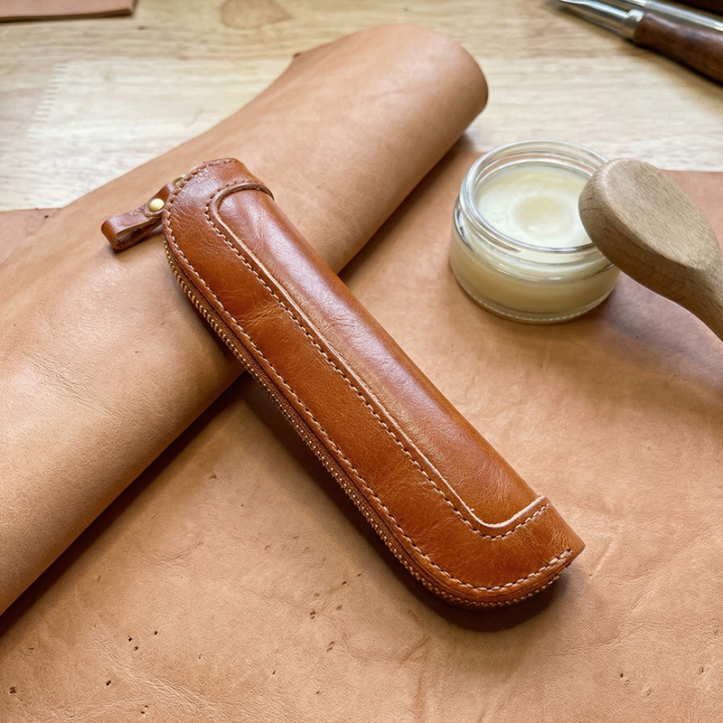 Vintage-Stiftetui aus pflanzli – Tan Stationery & Office Supply Bewertung und Preis