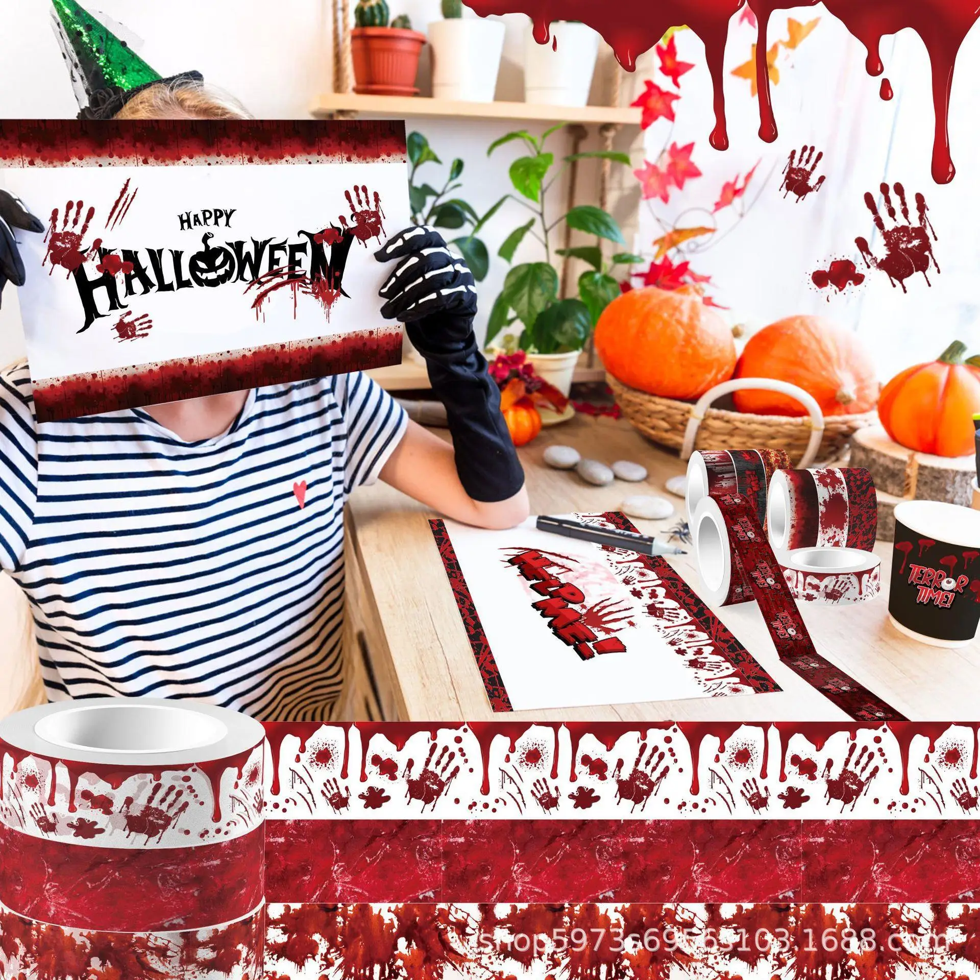 Halloween blutige Hand blutend – Washi Tape Set Bewertung und Preis