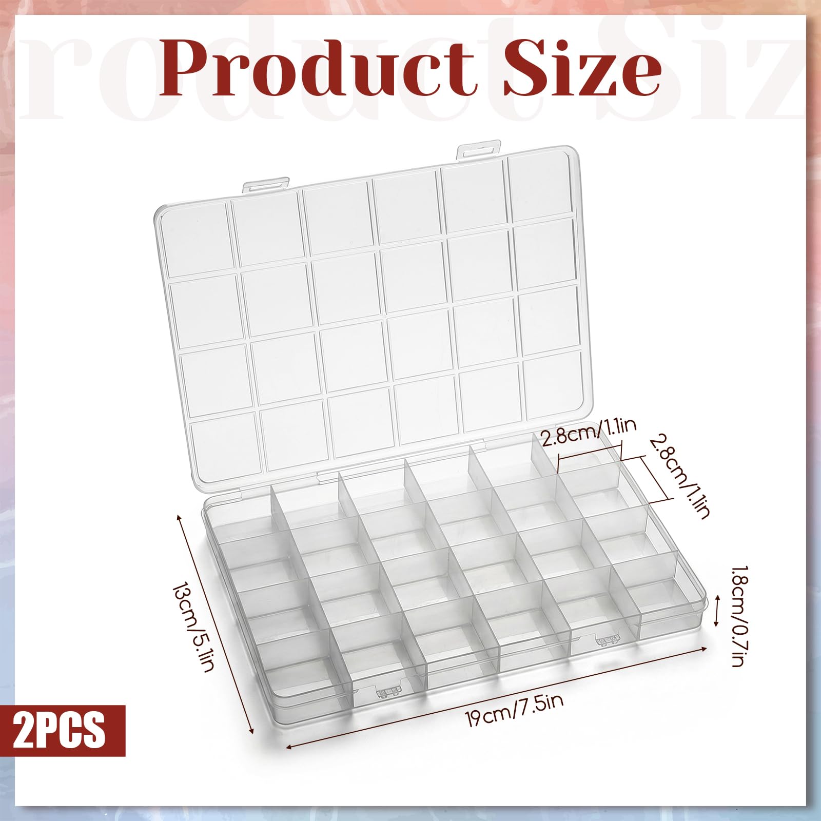 24-Fächer Kunststoff-Organizer – Washi Tape Set Bewertung und Preis