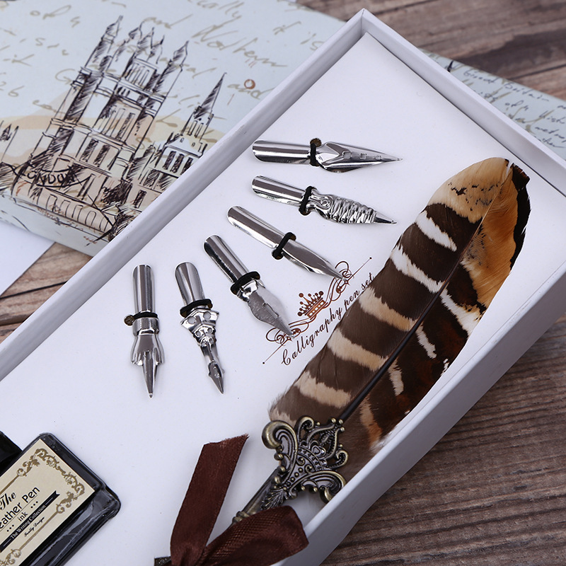 Retro Feder-Dip-Pen Schreibset – Fountain Pen Ink Bewertung und Preis
