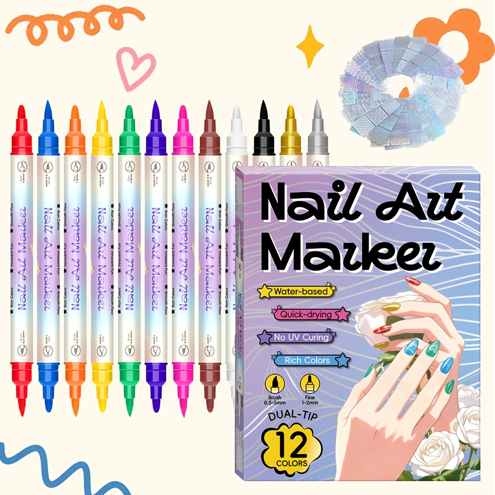 12-Farben-Nagelkunst-Stiftset  – Copic Marker Sketch Bewertung und Preis
