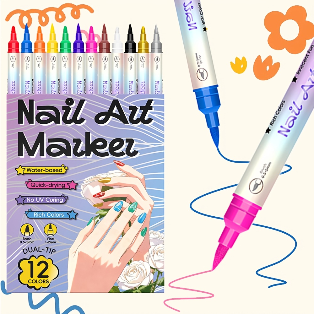 12-Farben-Nagelkunst-Stiftset  – Copic Marker Sketch Bewertung und Preis