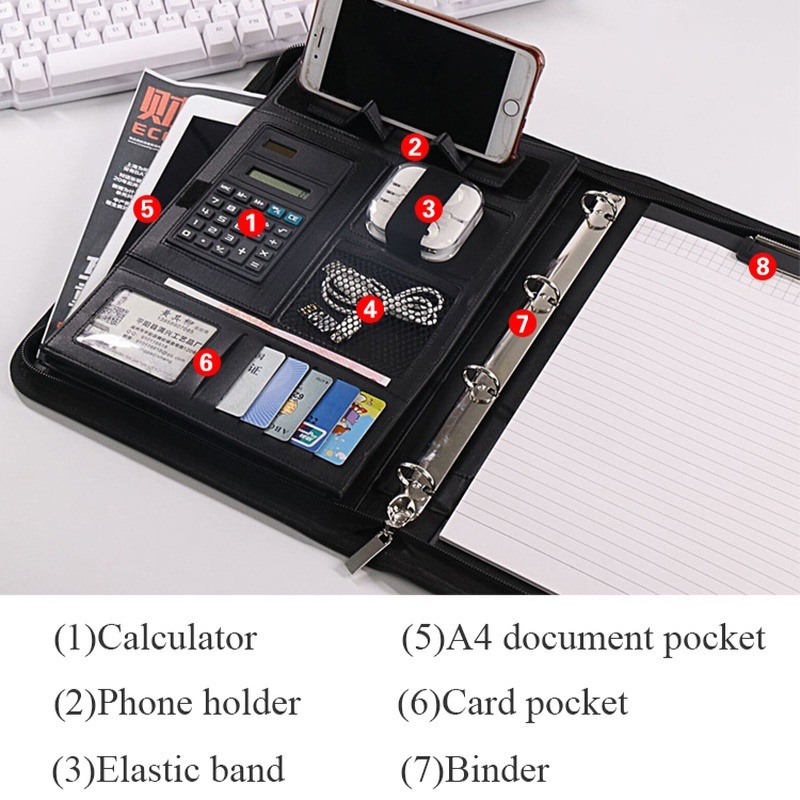 1 Stück A4 PU-Leder Reißversch – Portfolio Folder Zip Bewertung und Preis