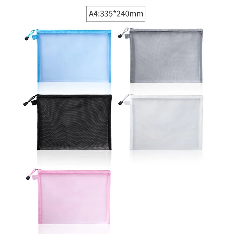 1Pcs A4/A5/A6 Mesh Mäppchen Kl – Portfolio Folder Zip Bewertung und Preis