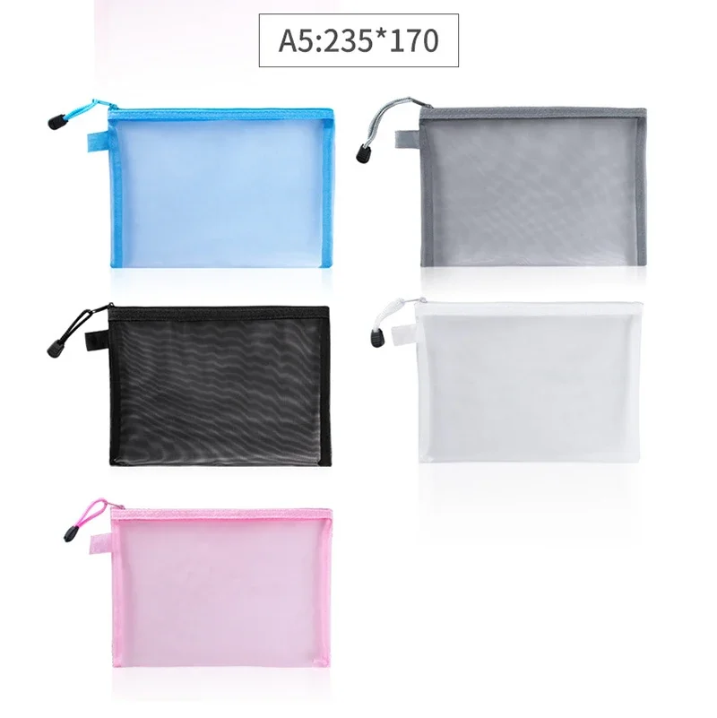 1Pcs A4/A5/A6 Mesh Mäppchen Kl – Portfolio Folder Zip Bewertung und Preis