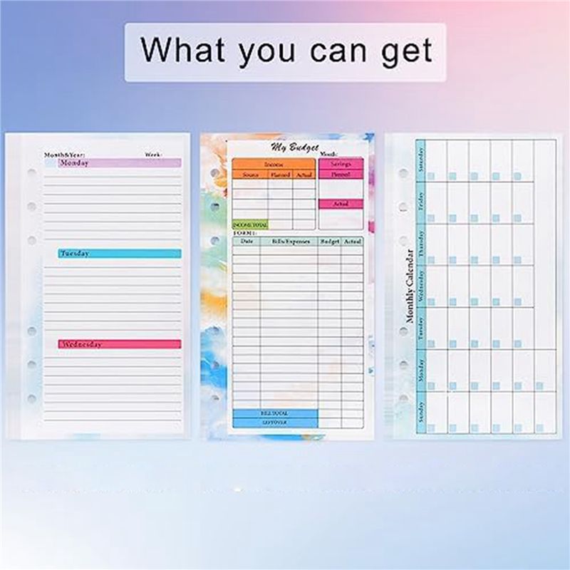 N36R-2 Set A6 Budget-Planer-Na – Planner Weekly Budget Bewertung und Preis