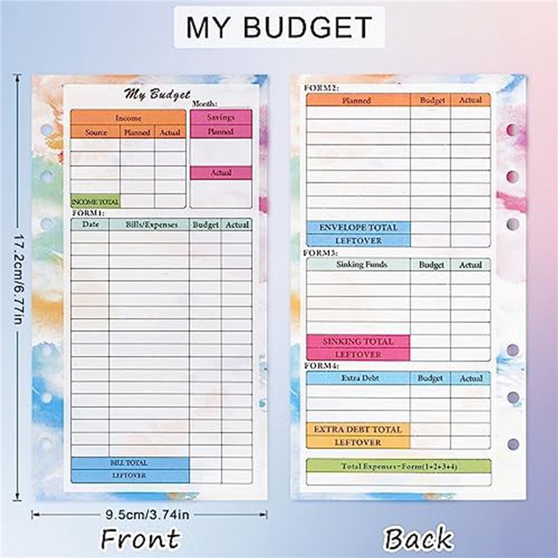 N36R-2 Set A6 Budget-Planer-Na – Planner Weekly Budget Bewertung und Preis
