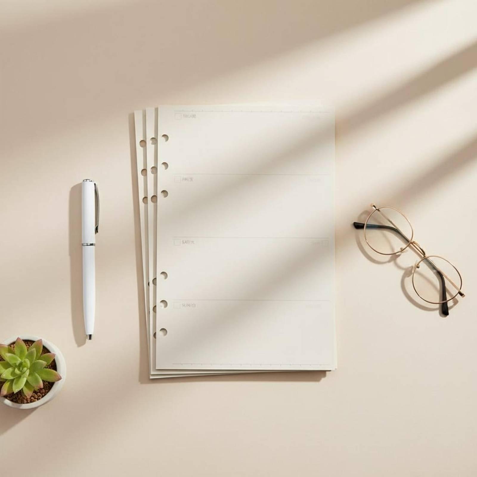 Loseblatt-Nachfüllseiten für S – Planner Weekly Budget Bewertung und Preis