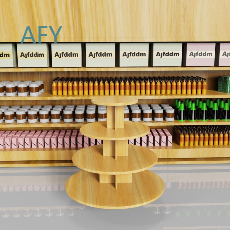Runder Holzschrank für Supermä – Stationery And Office Supply Stores Bewertung und Preis